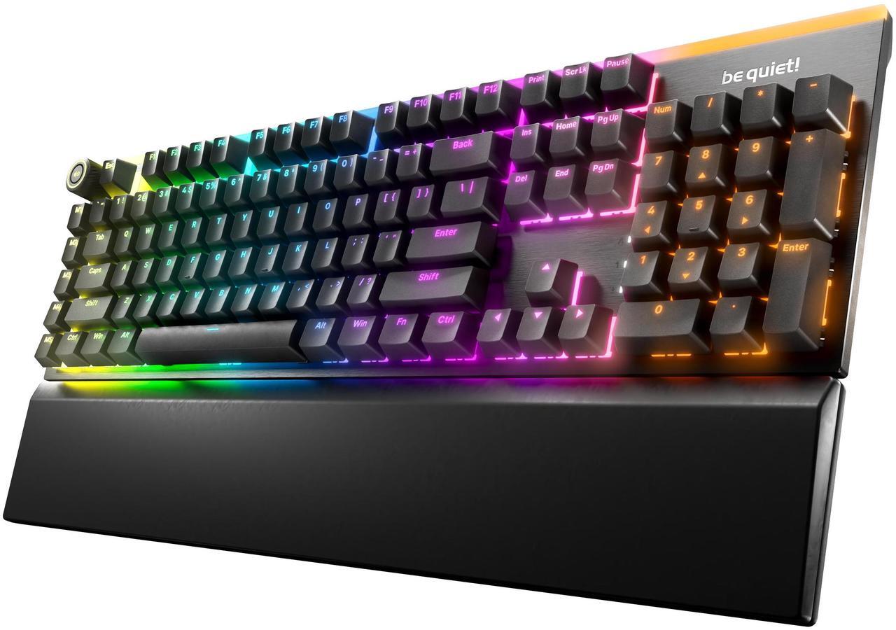 Main image of be quiet! Light Mount Mechanical Keyboard | Linear | Hot-Swappable Lubricated Silent Switches | 3D Media Wheel | ARGB Keyboard | Quality PBT Double-Shot Keycaps | Programmable | BT003US