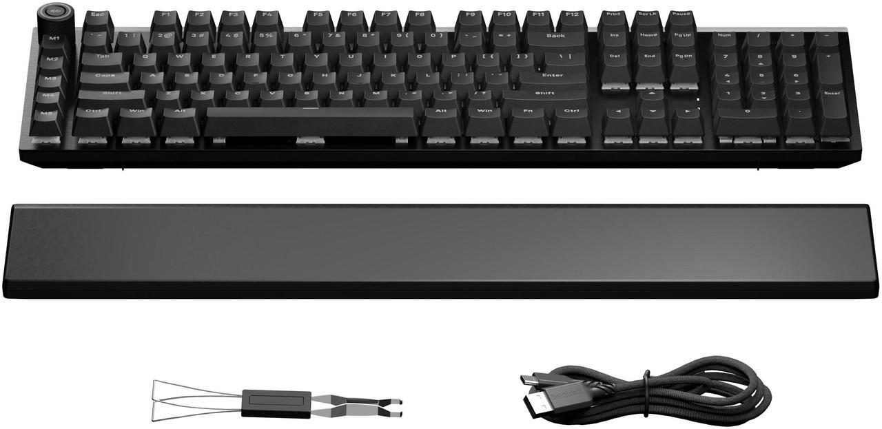 Alt view image 6 of 7 - be quiet! Light Mount Mechanical Keyboard | Linear | Hot-Swappable Lubricated Silent Switches | 3D Media Wheel | ARGB Keyboard | Quality PBT Double-Shot Keycaps | Programmable | BT003US