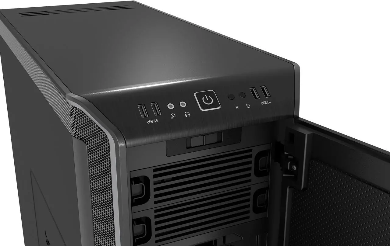 Alt view image 3 of 11 - be quiet! DARK BASE 900 ATX Full Tower Computer Chassis - Black/Silver