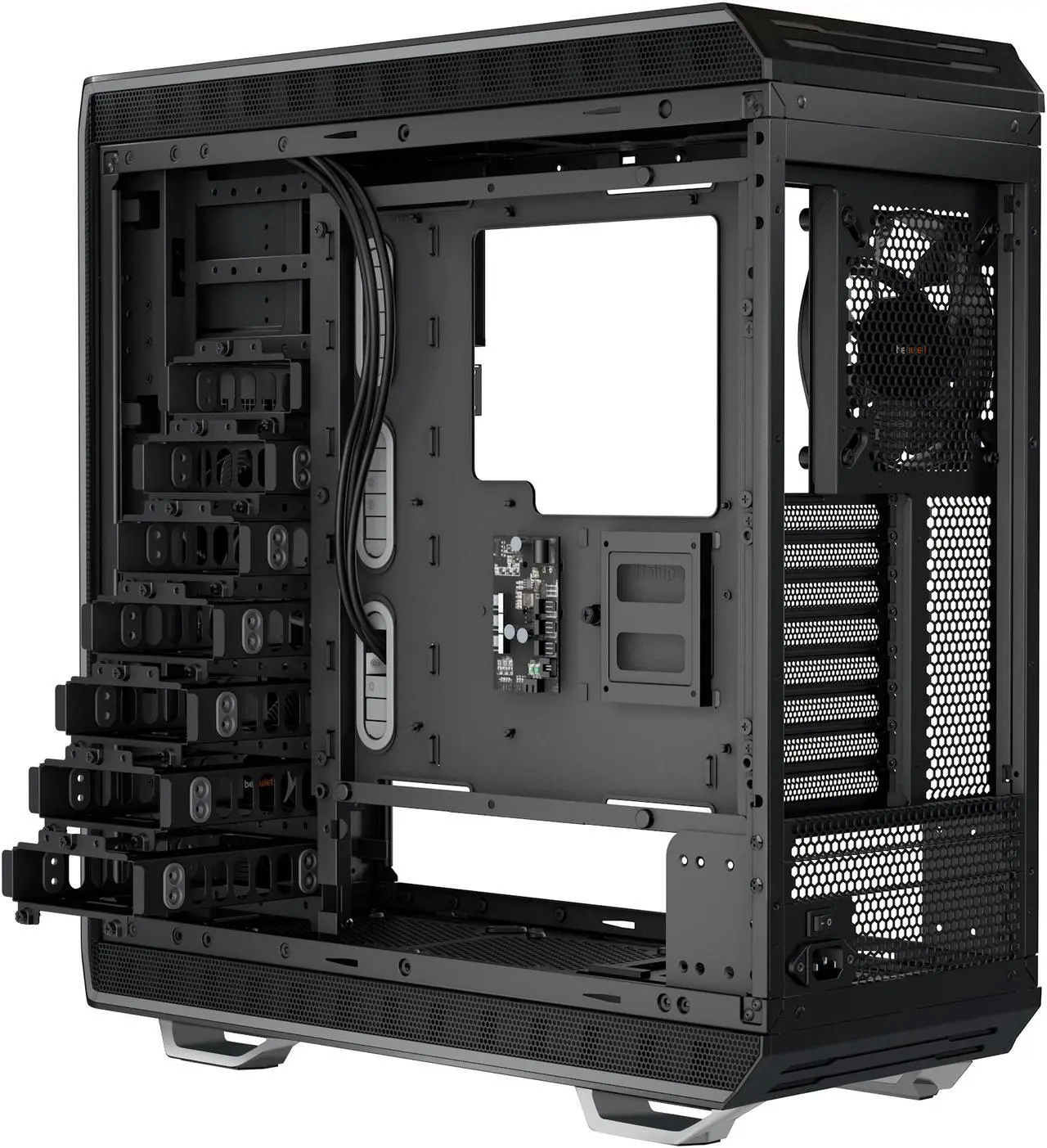 Alt view image 5 of 11 - be quiet! DARK BASE 900 ATX Full Tower Computer Chassis - Black/Silver