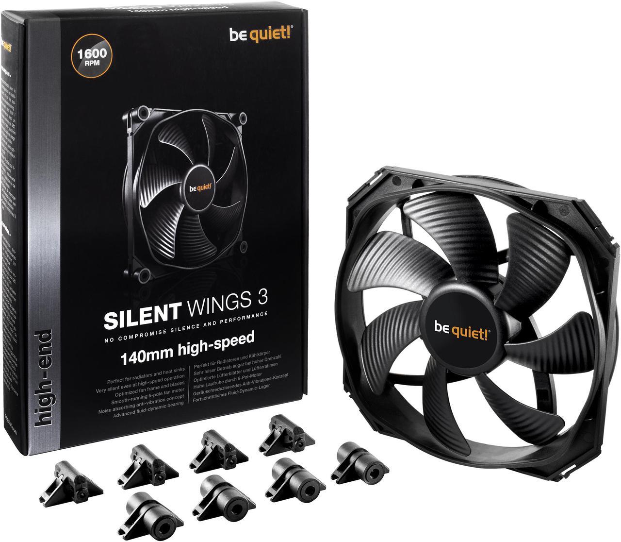 Alt view image 4 of 12 - be quiet! Silent Wings 3 140mm High-Speed, BL069, Cooling Fan
