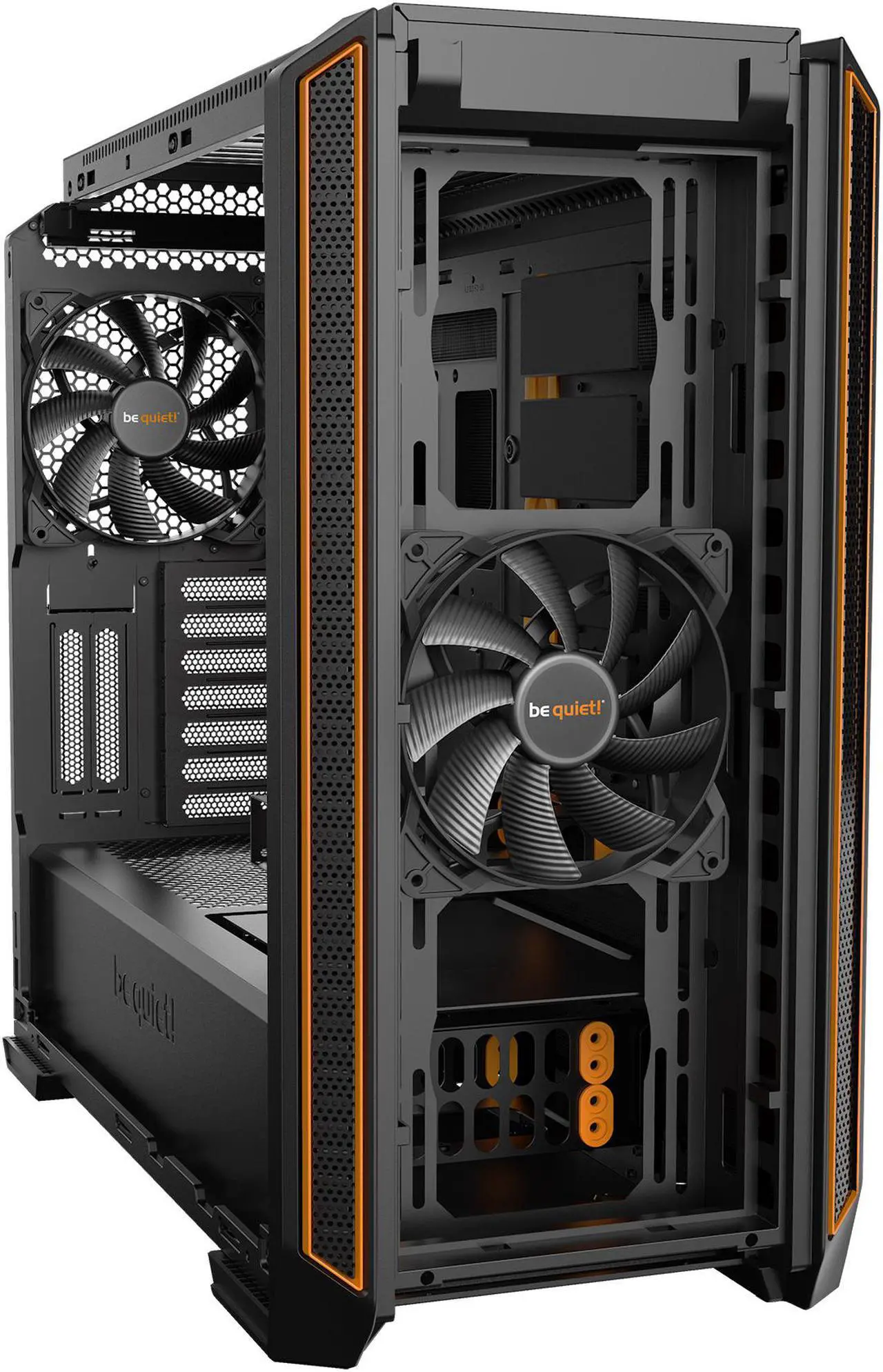 Alt view image 5 of 9 - be quiet! Silent Base 601- Midi Tower - Orange