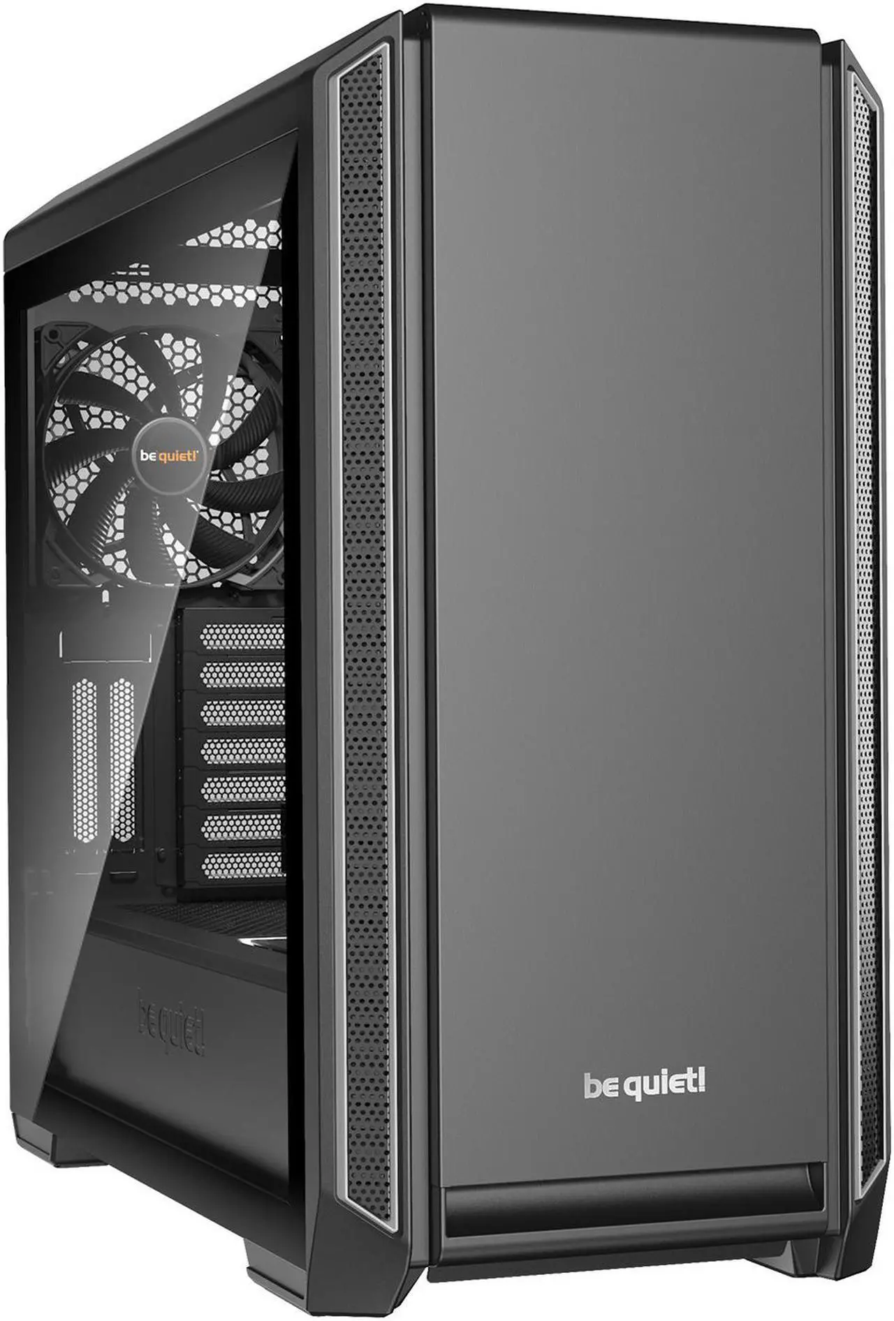 Main image of be quiet! Silent Base 601 Window | Midi Tower ATX PC Case | Two 140mm Fans | 10mm Extra Thick Insulated mats | PSU Shroud | Silver|BGW27