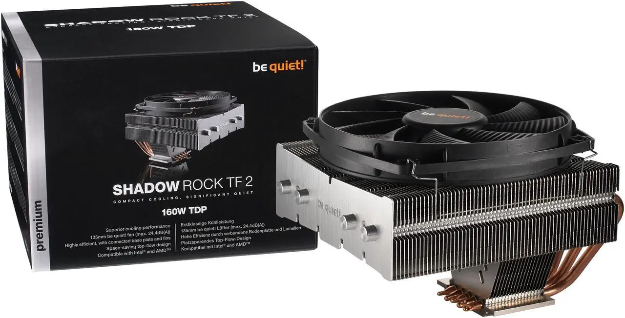 Alt view image 5 of 6 - be quiet! Shadow Rock TF 2 160W TDP, top-flow, silence-optimized 135mm be quiet! fan
