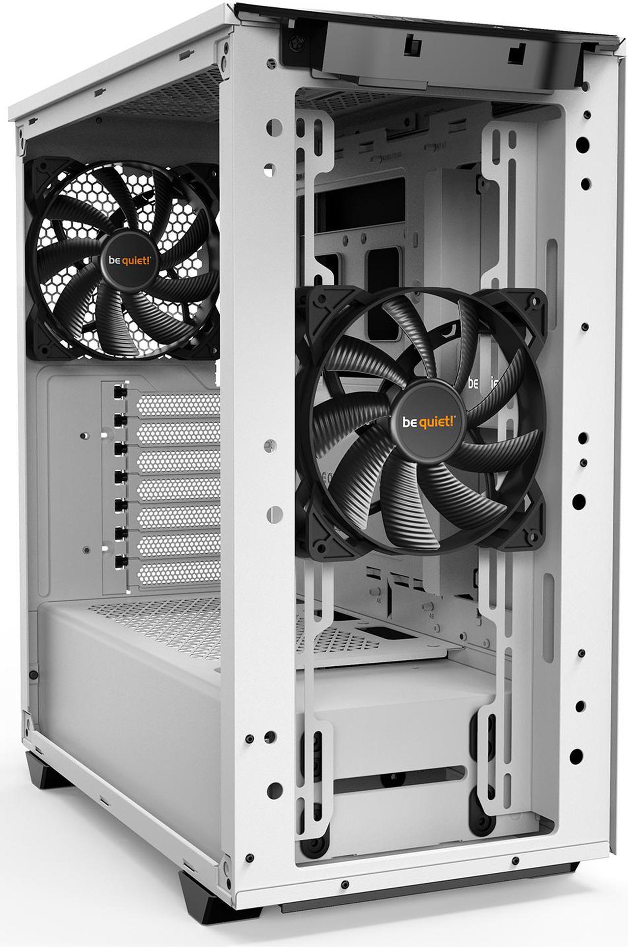 Alt view image 3 of 7 - be quiet! Pure Base 500 | ATX Midi Tower PC case | Tempered Glass Window | Two Pre-Installed Silent Wings Fans | White | BGW35