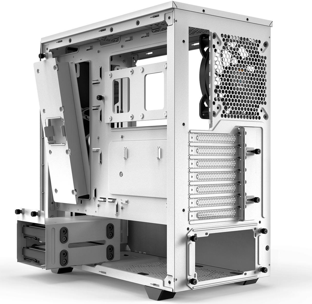 Alt view image 5 of 7 - be quiet! Pure Base 500 | ATX Midi Tower PC case | Tempered Glass Window | Two Pre-Installed Silent Wings Fans | White | BGW35