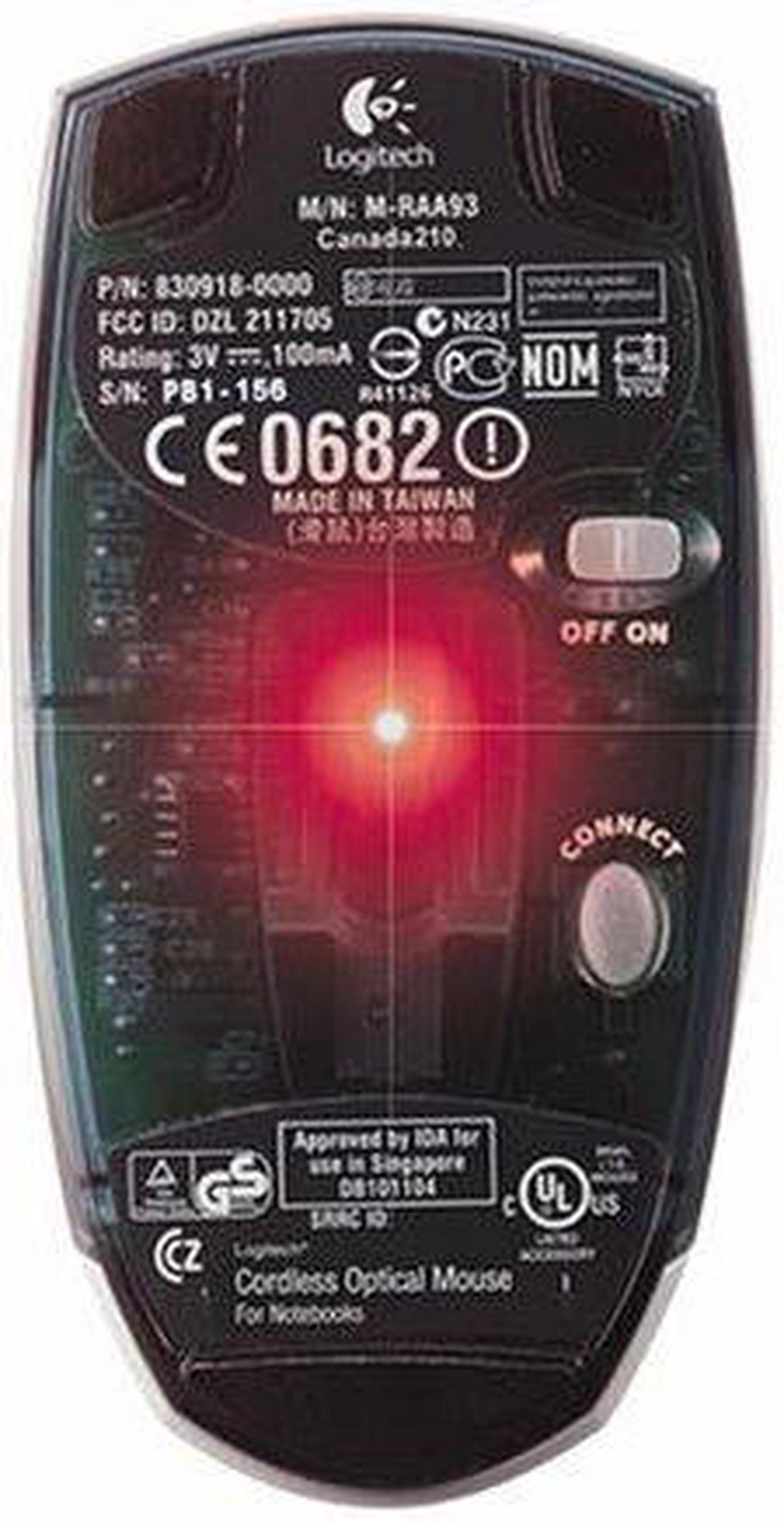 Alt view image 3 of 4 - Logitech V270 Cordless Optical Bluetooth Mouse- Charcoal