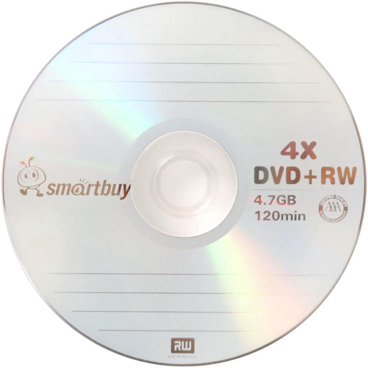 Alt view image 3 of 7 - 50 Pack Smartbuy Blank DVD+RW 4x 4.7GB 120Min Branded Logo Rewritable DVD Media Disc