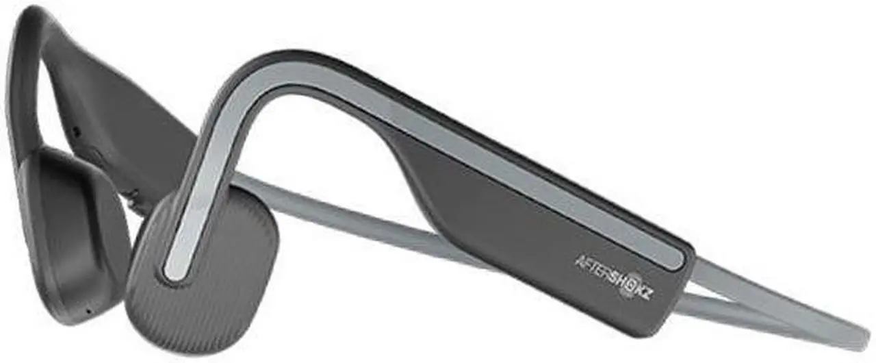 Alt view image 2 of 10 - Aftershokz OpenMove Open-Ear Wireless Headphones (Slate Grey)