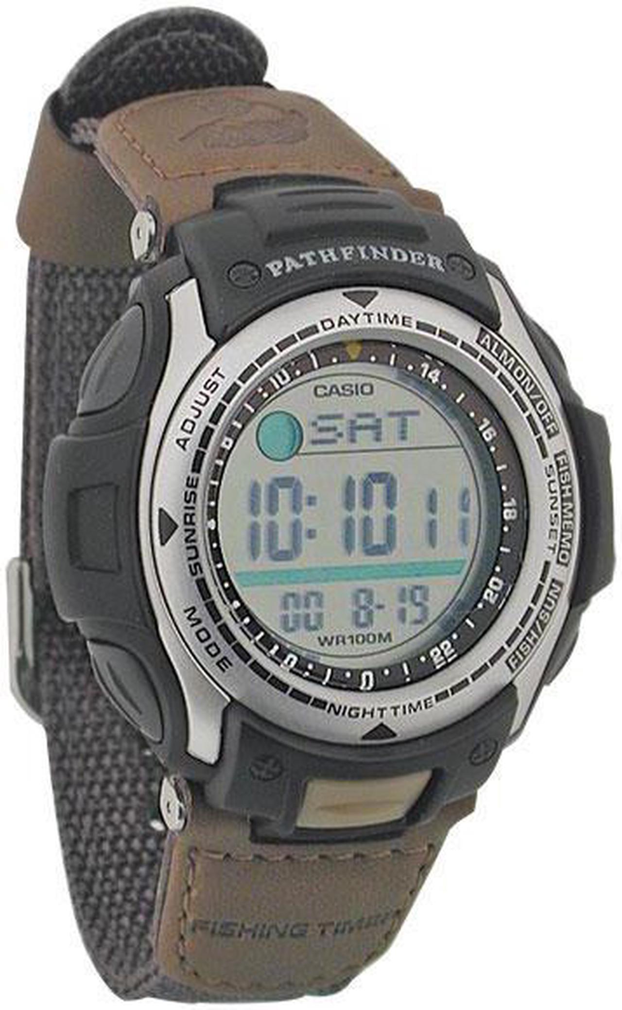 Alt view image 9 of 10 - Casio Pathfinder Fishing And Hunting Timer Mens Watch PAS400B-5V