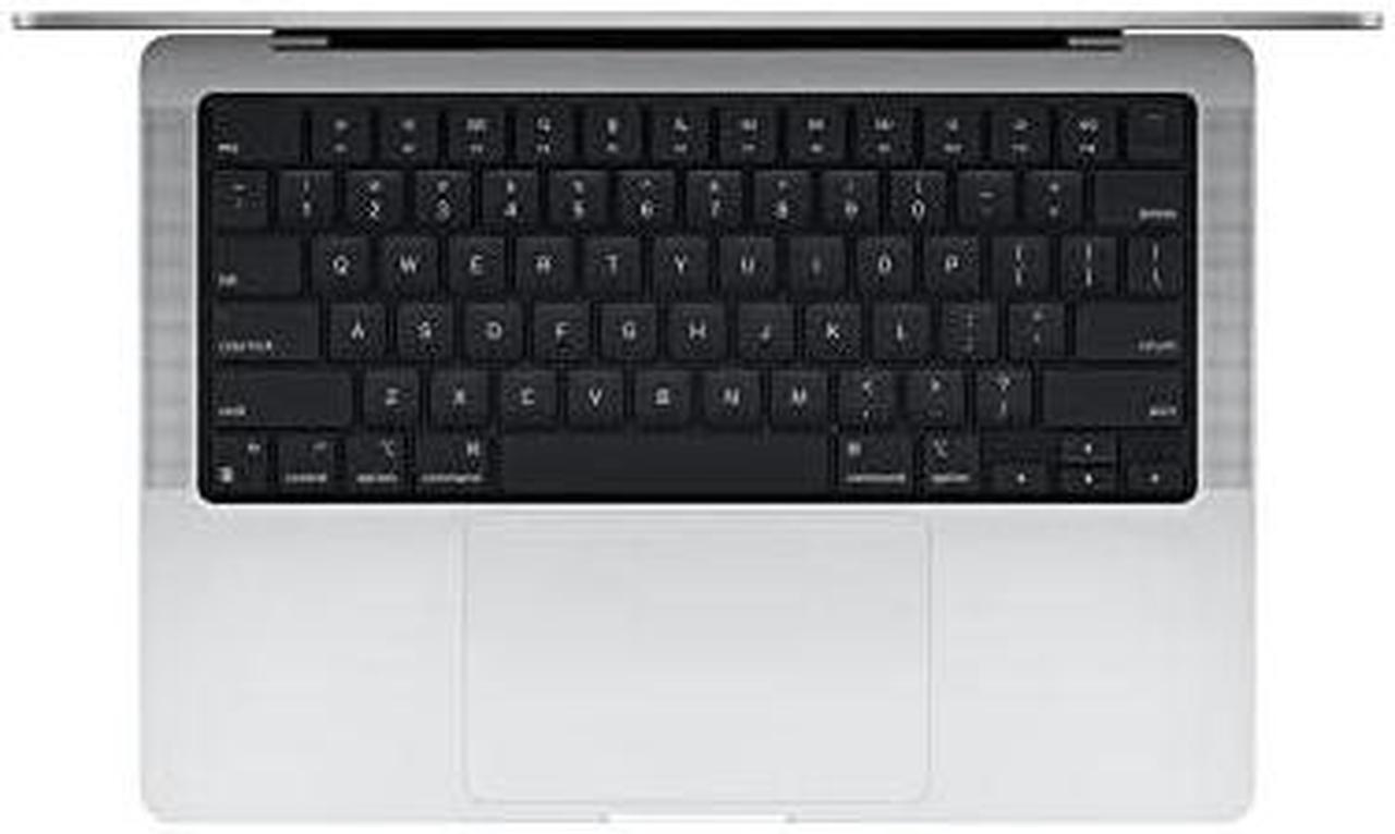 Alt view image 2 of 7 - Apple MacBook Pro 14" (2021) - Silver (Apple M1 Pro Chip / 512GB SSD / 16GB RAM)- English - Apple Care+ Expires Aug 2024