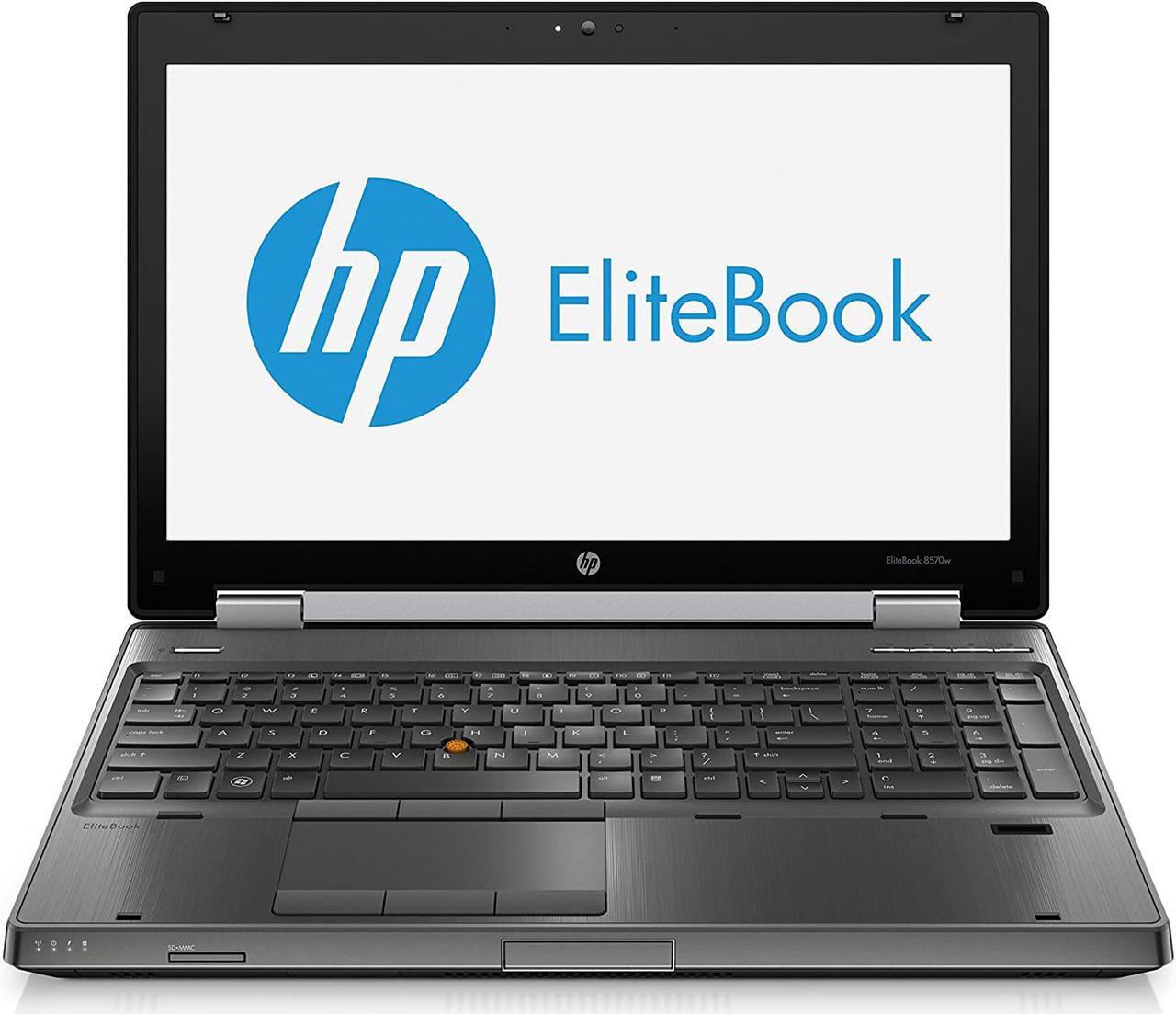 HP EliteBook  8570W Workstation 15.6" Full HD 1920 x 1080 Resolution Laptop - Intel Quad Core i7 16GB RAM 256 GB  SSD + 1TB HDD WebCam WiFI  DVDRW Windows 10 Pro