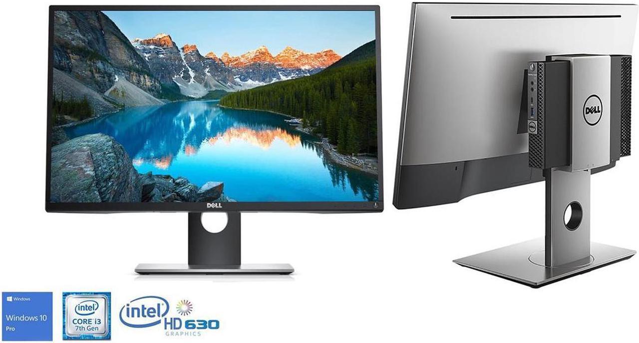 Dell OptiPlex 3050 Micro All-in-One with Dell 22" 1920 x 1080 Monitor Desktop PC- 7th Gen Intel Dual Core i3-7100T 3.4GHz 8 GB DDR4 128 GB SSD WiFi BT Windows 10 Pro