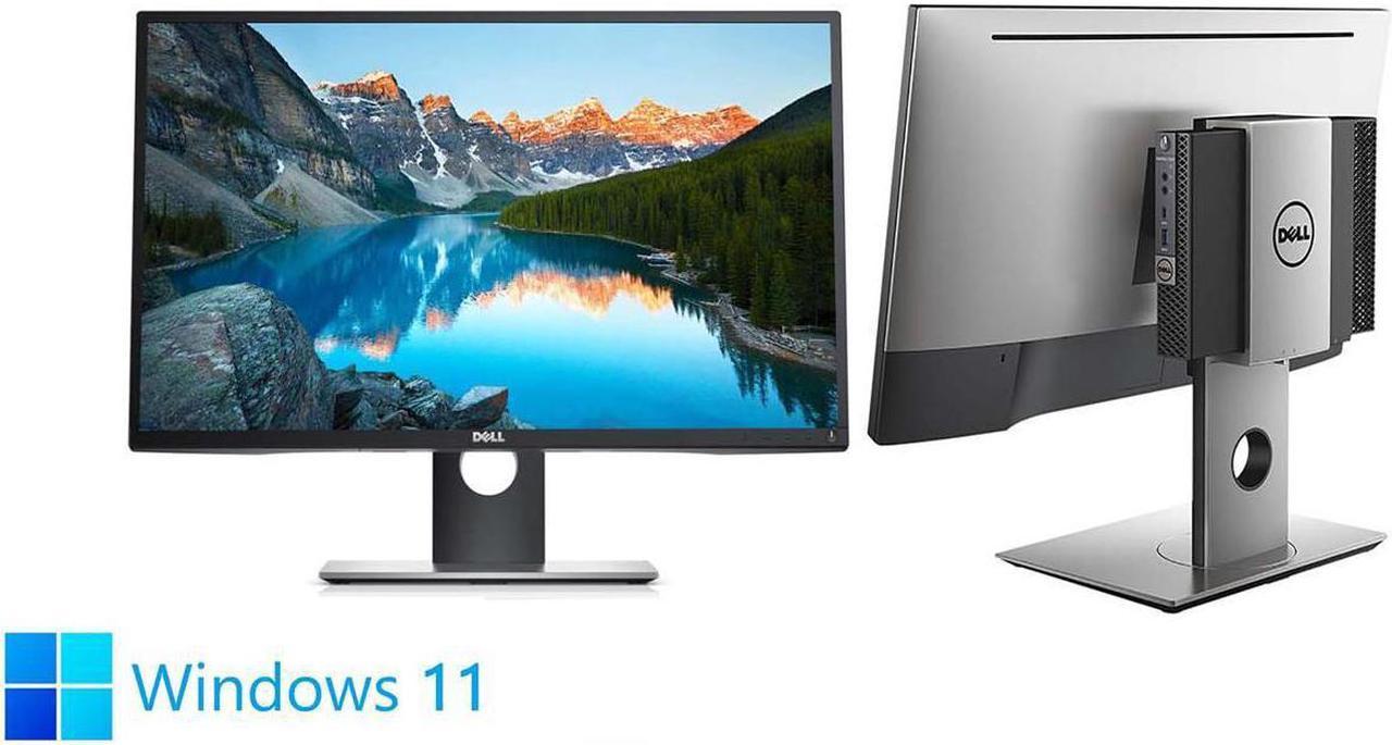 Dell OptiPlex 3060 Micro All-in-One with Dell 22" 1920 x 1080 Monitor Desktop PC- 8th Gen Intel QUAD Core i3-8100T 3.6GHz 8 GB DDR4 128 GB SSD WiFi BT Windows 11 Pro