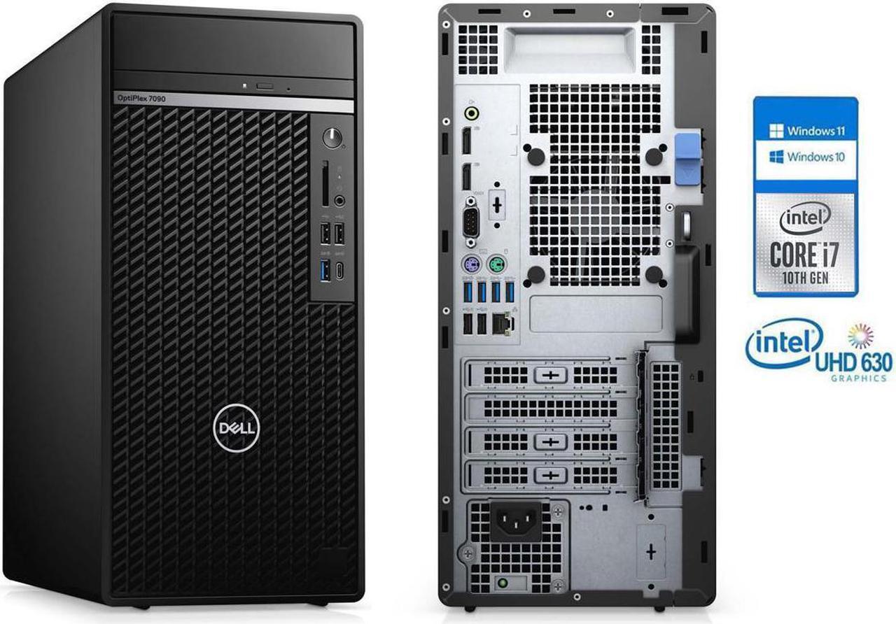 Dell Optiplex 7090 Desktop Tower,10th Gen Intel Octa-Core (8 Cores) i7-10700 up to 4.80 GHz 32GB DDR4 1TB SSD Intel HD Graphics,Dual Monitor Capable, Windows 11 Pro