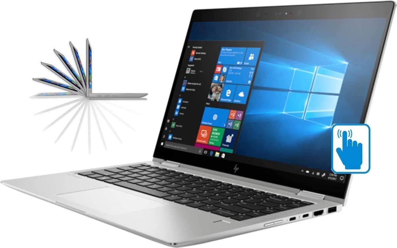 HP EliteBook X360 1040 G5 G6 13.3" FHD 1920 x 1080 Touchscreen 2-in-1 Flip Design Convertible Notebook - 8th Gen Intel QUAD Core i5-8350U 1TB SSD 16GB DDR4 RAM Wi-Fi BT Webcam Windows 11 Pro