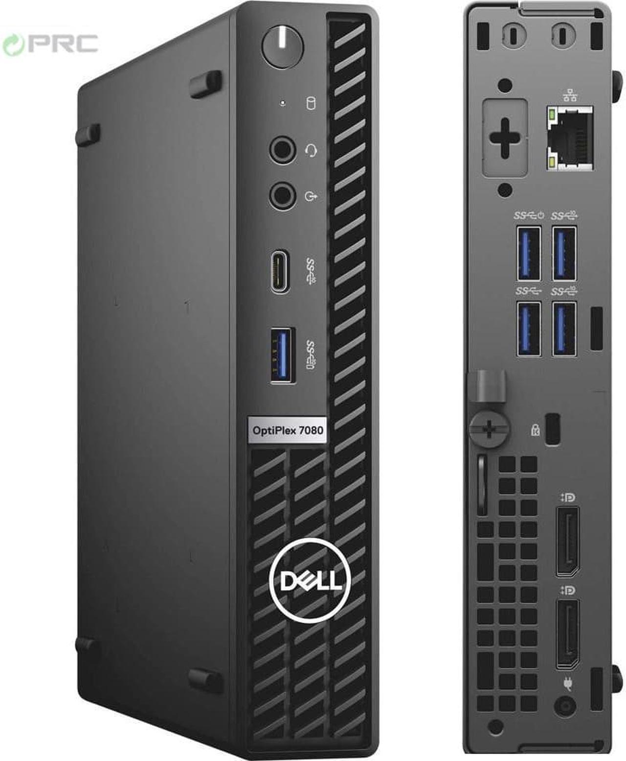 Dell OptiPlex 7080 5080 3080 Micro Form Factor PC - Intel Core i7 10th Gen i7-10700T Octa-core (8 Core) 2.0GHz 8 GB DDR4 128 GB SSD WiFi BT Windows 10 Pro