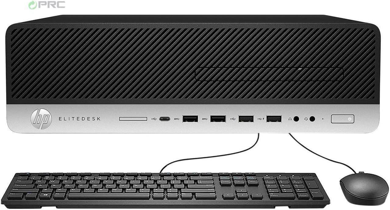 HP EliteDesk 800 G4 SFF Desktop - 8th Gen Intel Hexa-Core (6 Cores) i7-8700 up to 4.60 GHz 32 GB DDR4 512 GB M.2 SSD + 1TB HD DVD-R WiFi/BT Windows 11 Pro