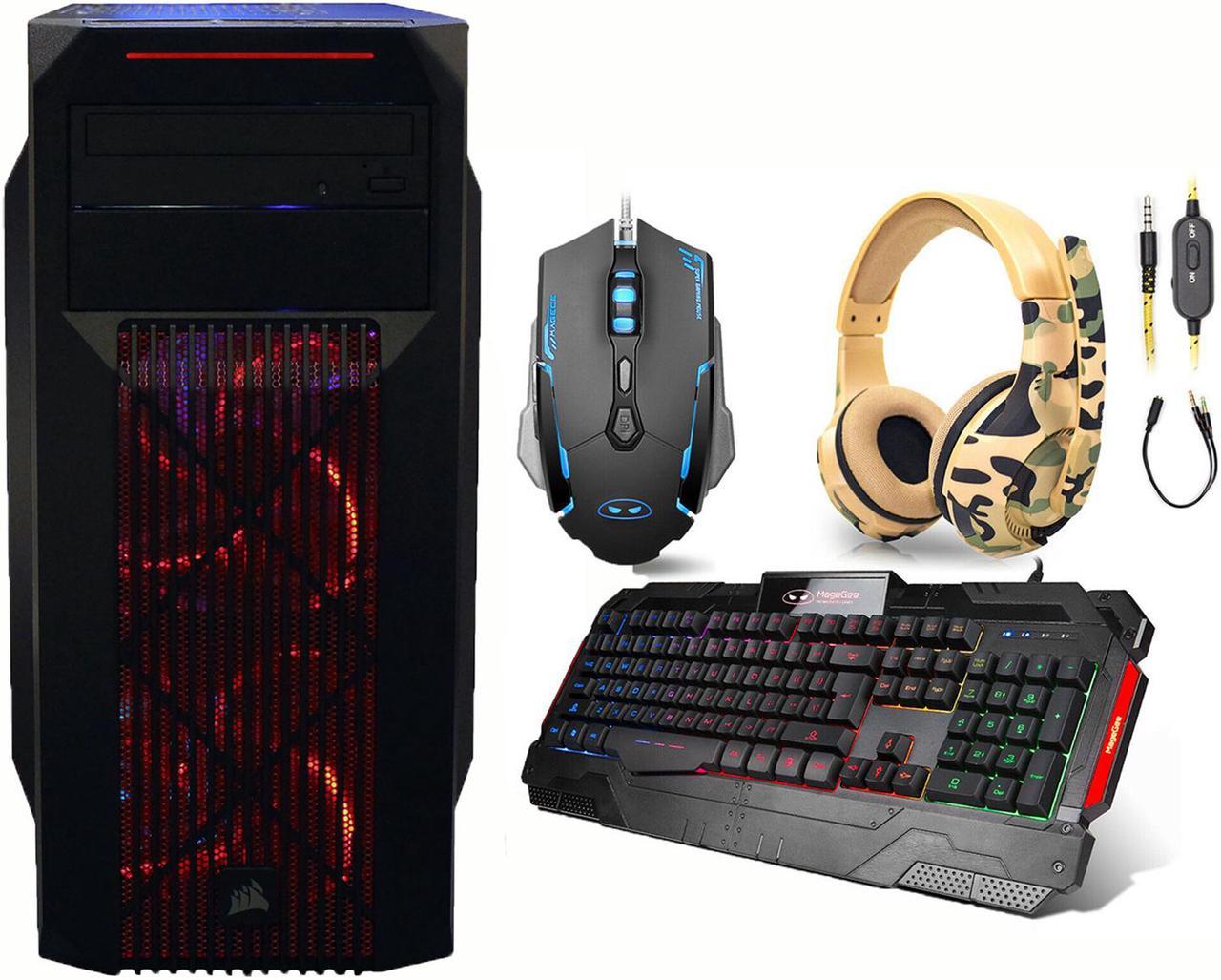 PRC Special Edition Liquid Cooling Series Gaming Desktop PC 6th Gen. Intel i7-6700 3.4Ghz Quad Core 16GB DDR4-3200 RGB RAM GTX 1650 OC 4GB GDDR5 1200Mbps WiFi 256GB NVMe SSD + 1TB SATA HD BluRay W10P