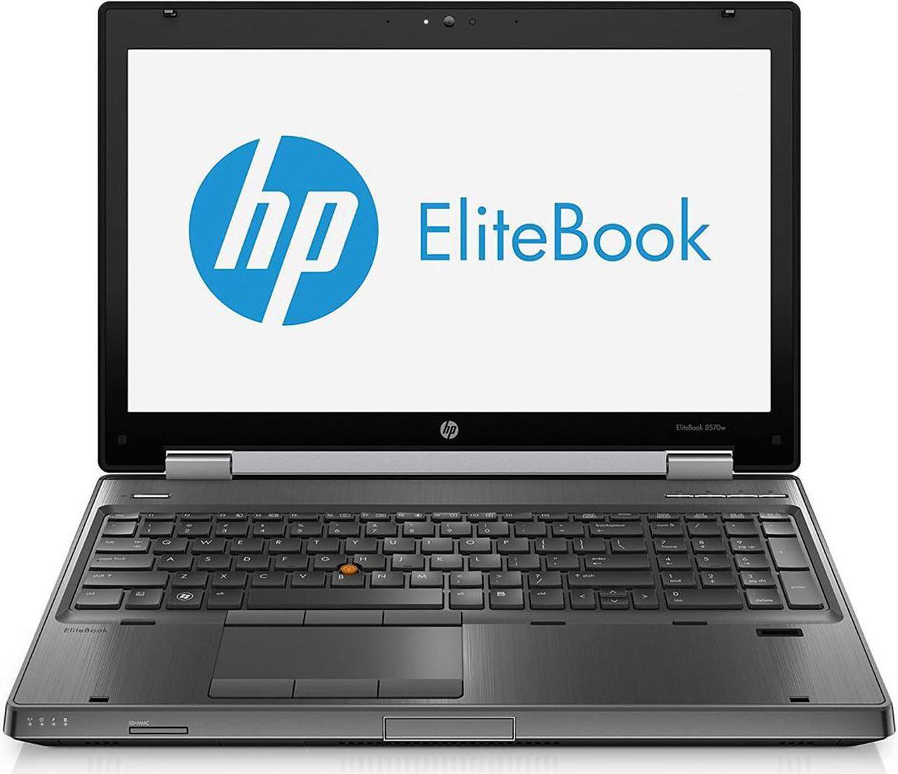 HP EliteBook  8570W Workstation 15.6" Full HD 1920 x 1080 Resolution Laptop - Intel Quad Core i7 8 GB RAM 128 GB SSD WebCam WiFI DVDR Windows 10 Pro