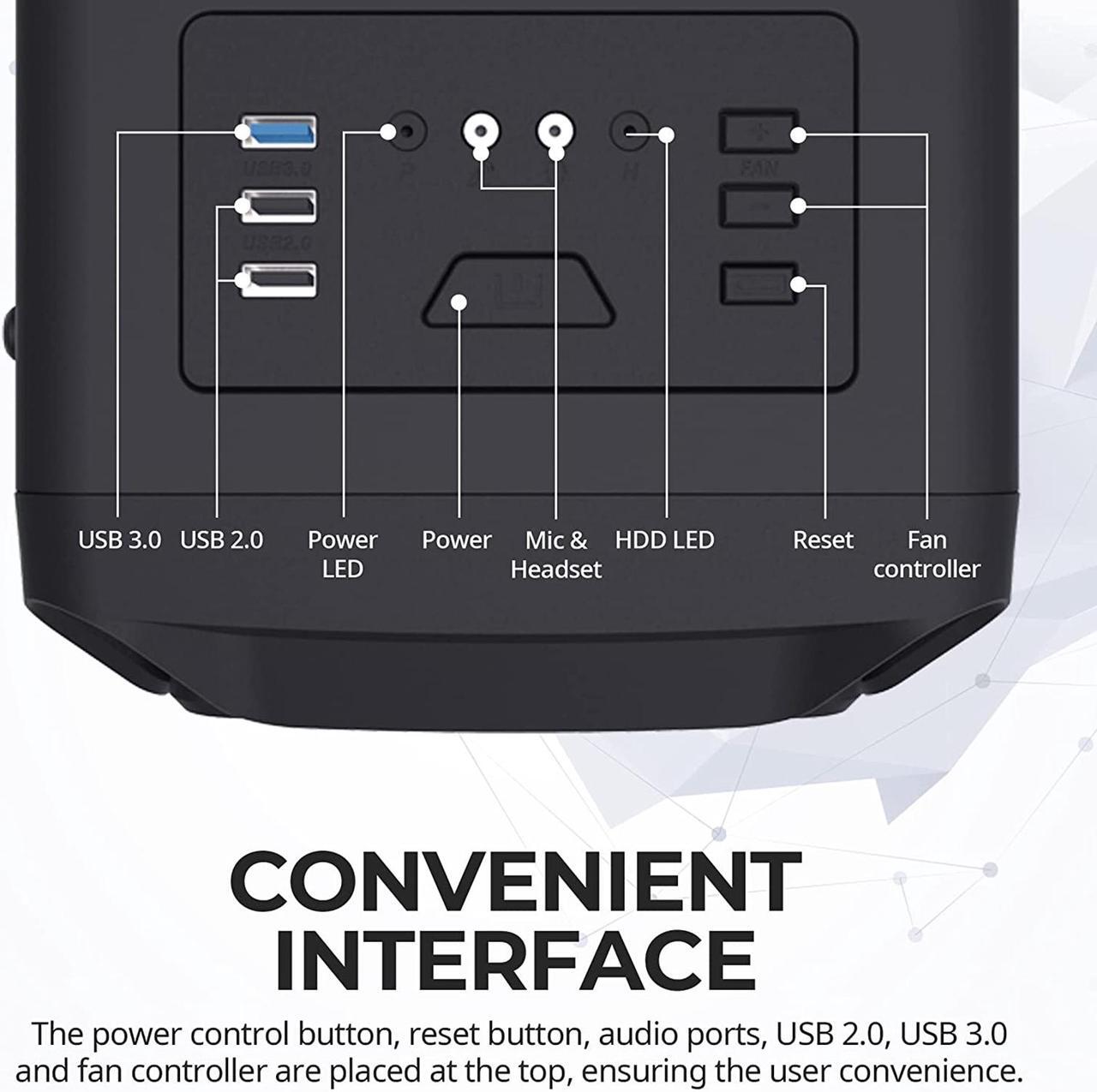 Alt view image 4 of 6 - Custom Built PRC AMD Ryzen RX Gaming Desktop PC AMD Ryzen 5 5600X 3.7GHz 6-Core Processor RX 6400 4GB GDDR6 Graphics 8GB DDR4 RAM 256GB Solid State Drive Wi-Fi Windows 10 Professional