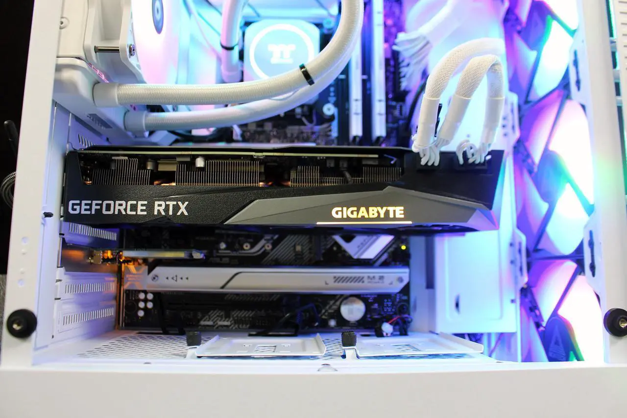 Alt view image 6 of 6 - PRC White Magic Next-Level Gaming Desktop PC 12th Gen. Intel Core i7-12700K 3.6GHz 12-Core 32GB DDR5-5200 RAM NVIDIA GeForce RTX 3070 8GB GDDR6 1TB NVMe M.2 SSD Wi-Fi Bluetooth W11 Home