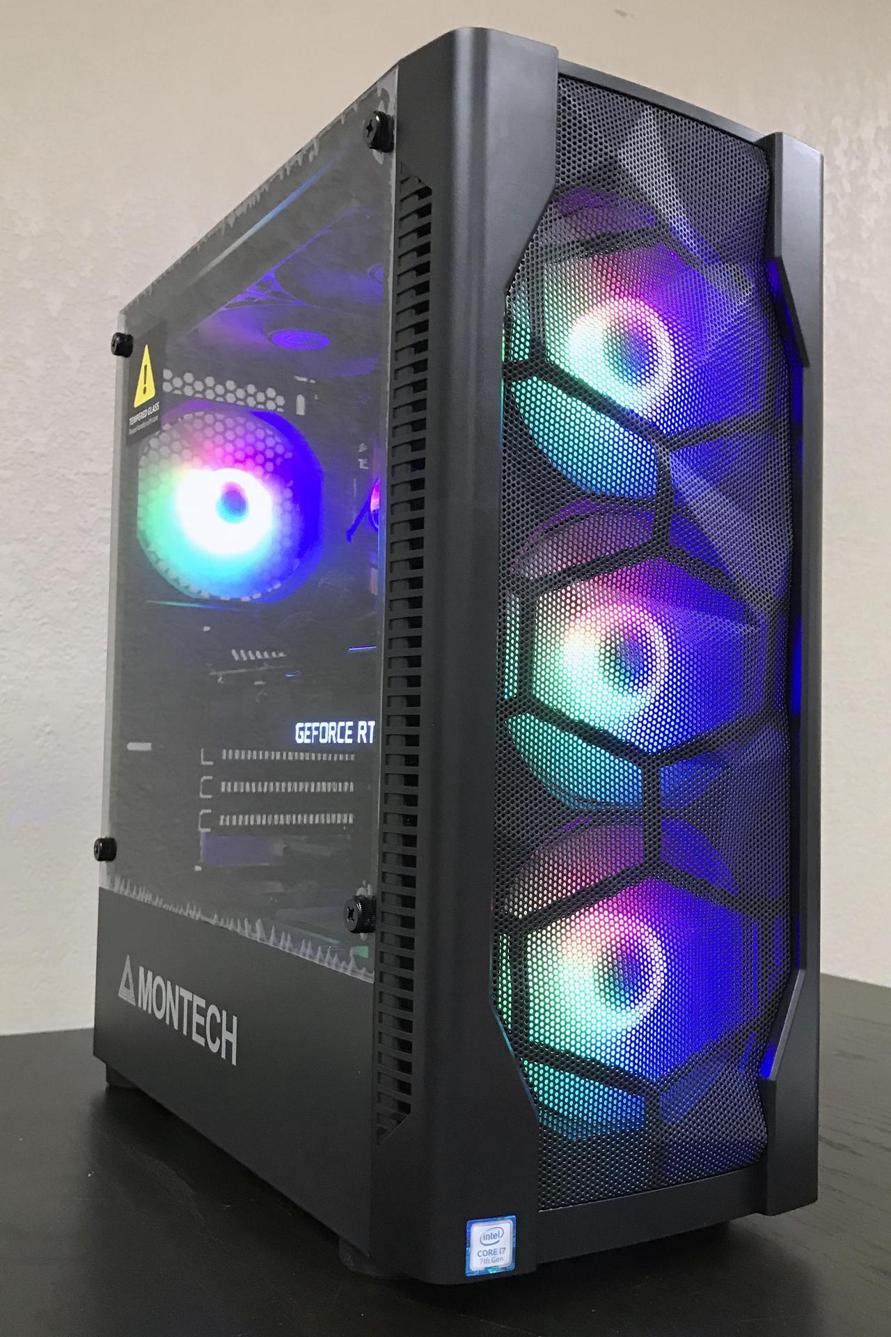 PRC X-FORCE Special Edition Custom Gaming PC Intel Core i7-7700 3.6GHz Quad Core 16GB DDR4 1TB SSD NVIDIA GeForce RTX 3080 10GB GDDR6 802.11AC Wi-Fi Bluetooth 5.0 W10 Home