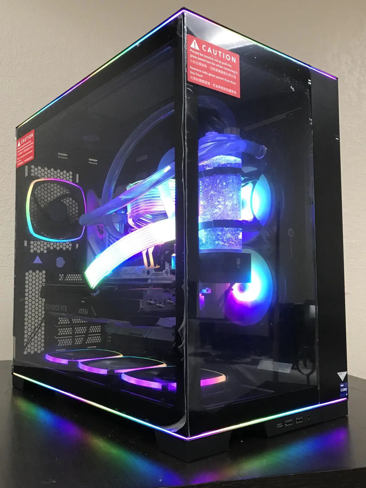 Main image of PRC Ultimate Water-Cooled Gaming Desktop PC i9-13900K 3.0GHz 24-Core 32GB DDR5 4TB NVMe SSD 10TB HDD NVIDIA GeForce RTX 4080 16GB GDDR6X Wi-Fi Bluetooth Windows 11 Home