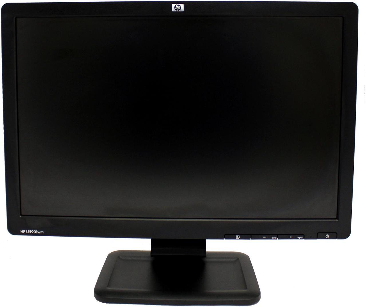 HP LE1901wm 19" Widescreen LCD Monitor w/ VGA & Power Cord 1440 x 900 DVI-D