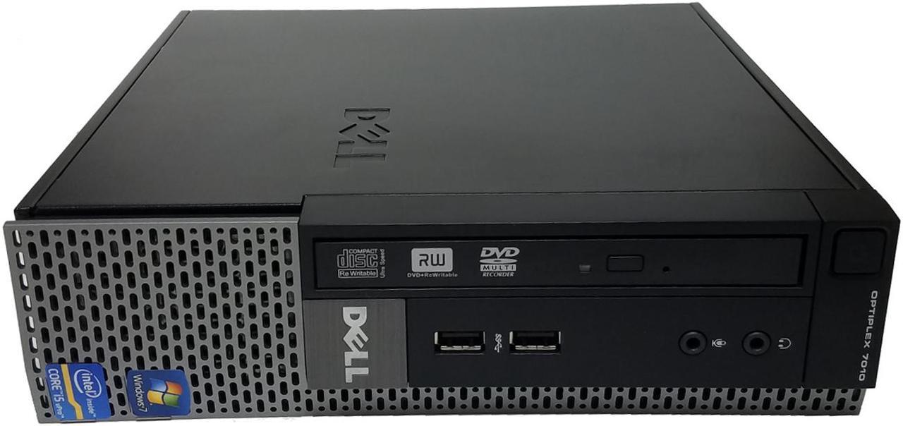 Dell OptiPlex 7010 USFF Desktop Intel Quad i5-3470s 2.9GHz 4GB DDR3 RAM 128GB SSD DVD-RW WiFi Bluetooth Microsoft Windows 7 Professional 64-Bit