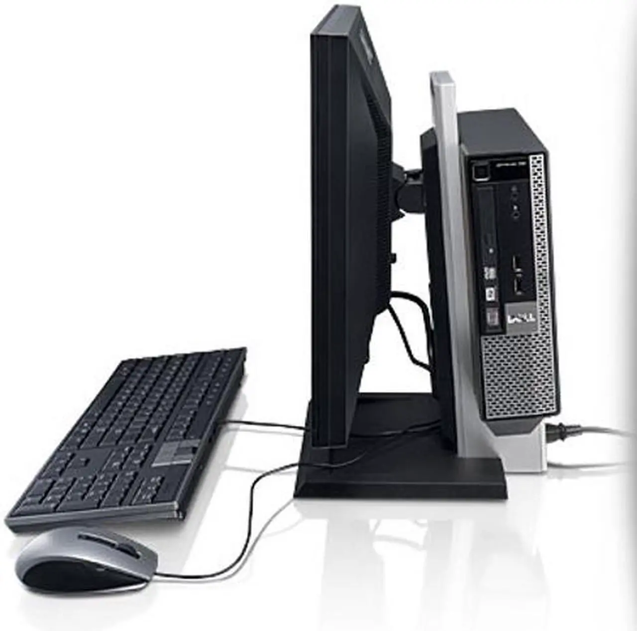 Alt view image 2 of 7 - Dell OptiPlex 990 USFF All-In-One with a 22" Monitor Desktop PC Intel Quad Core i5-2400 3.10GHz 8GB RAM 256 GB SSD DVD-RW Windows 10 Professional 64-Bit