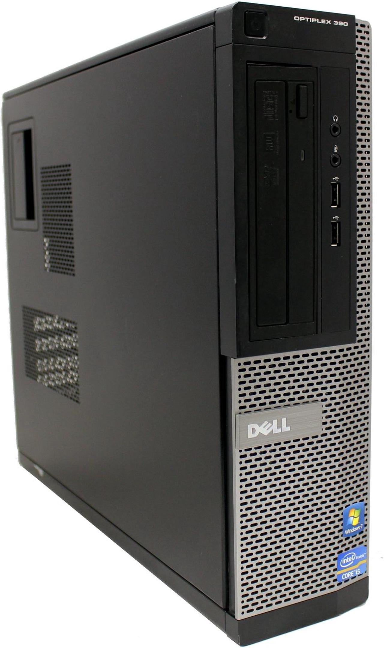 Dell OptiPlex 390 Desktop Intel Core i3-2100 3.10GHz 8GB RAM 250 GB HD DVD-RW Windows 10 64-Bit With HDMI