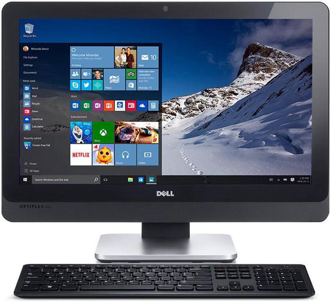 Dell OptiPlex 9010 LED 23" 1920 x 1080 Resolution AiO - Intel Core i5 3rd Gen 3550S 3.0GHz 8 GB DDR3 RAM 256 SSD DVD-RW Webcam Windows 10 Pro 64-Bit