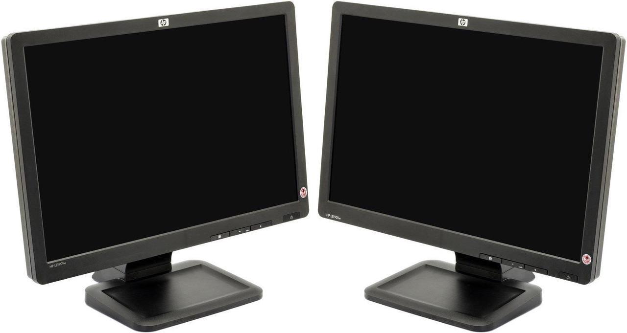 Dual Matching HP LE1901w 19" Widescreen LCD Monitor Grade A Condition