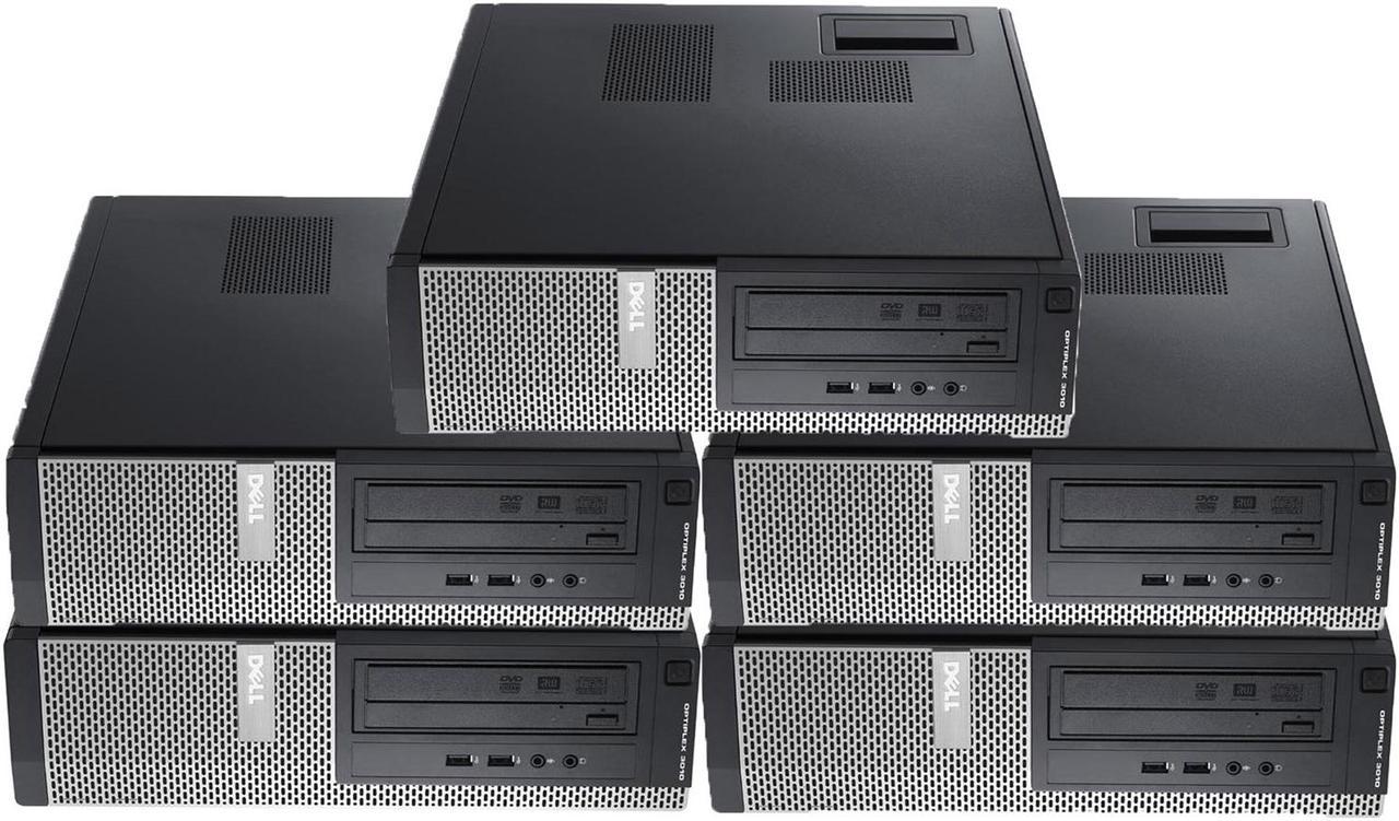 Lot of 5 Dell OptiPlex 3010 Desktop 3rd Gen i3 4GB 250GB DVD HDMI W7 COA - NO OS