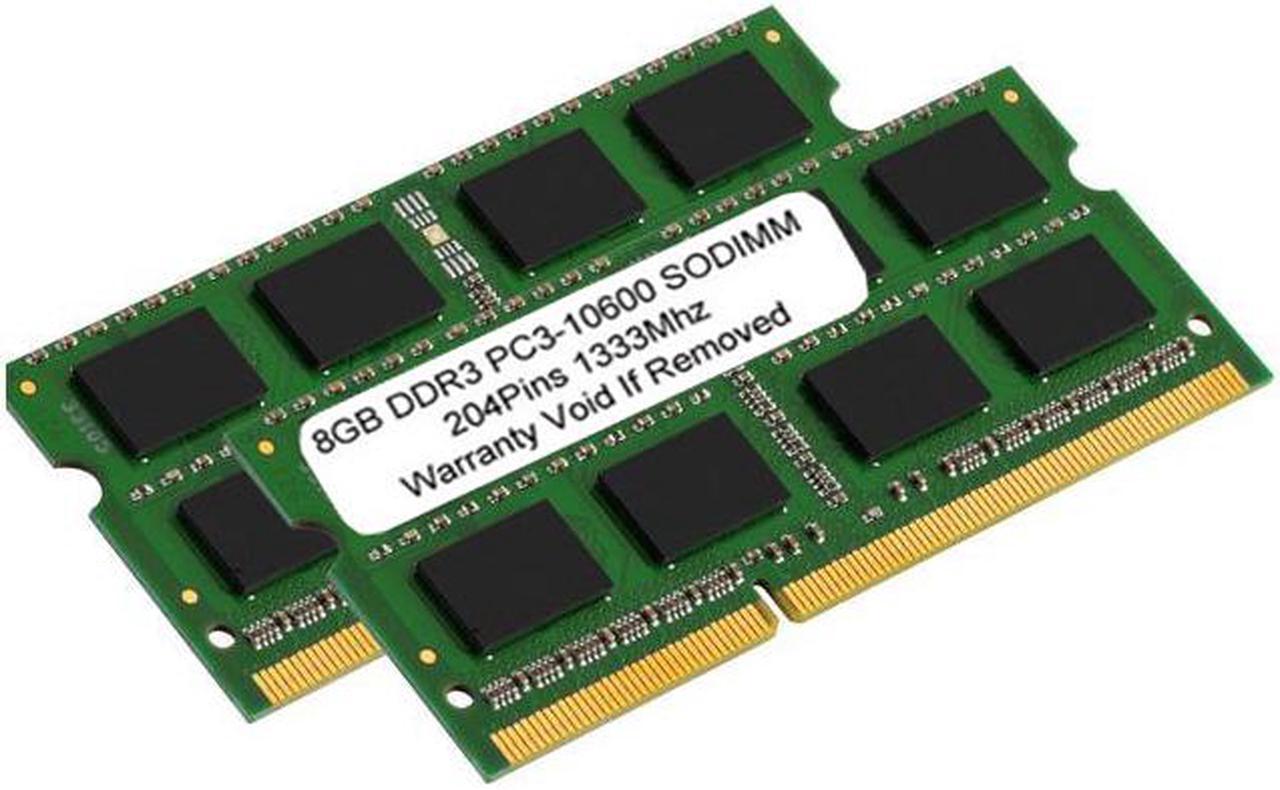 Hynix 16GB Kit (8GBx2) DDR3/DDR3L 1333 MT/S (PC3-10600) Unbuffered SODIMM 204-Pin Memory