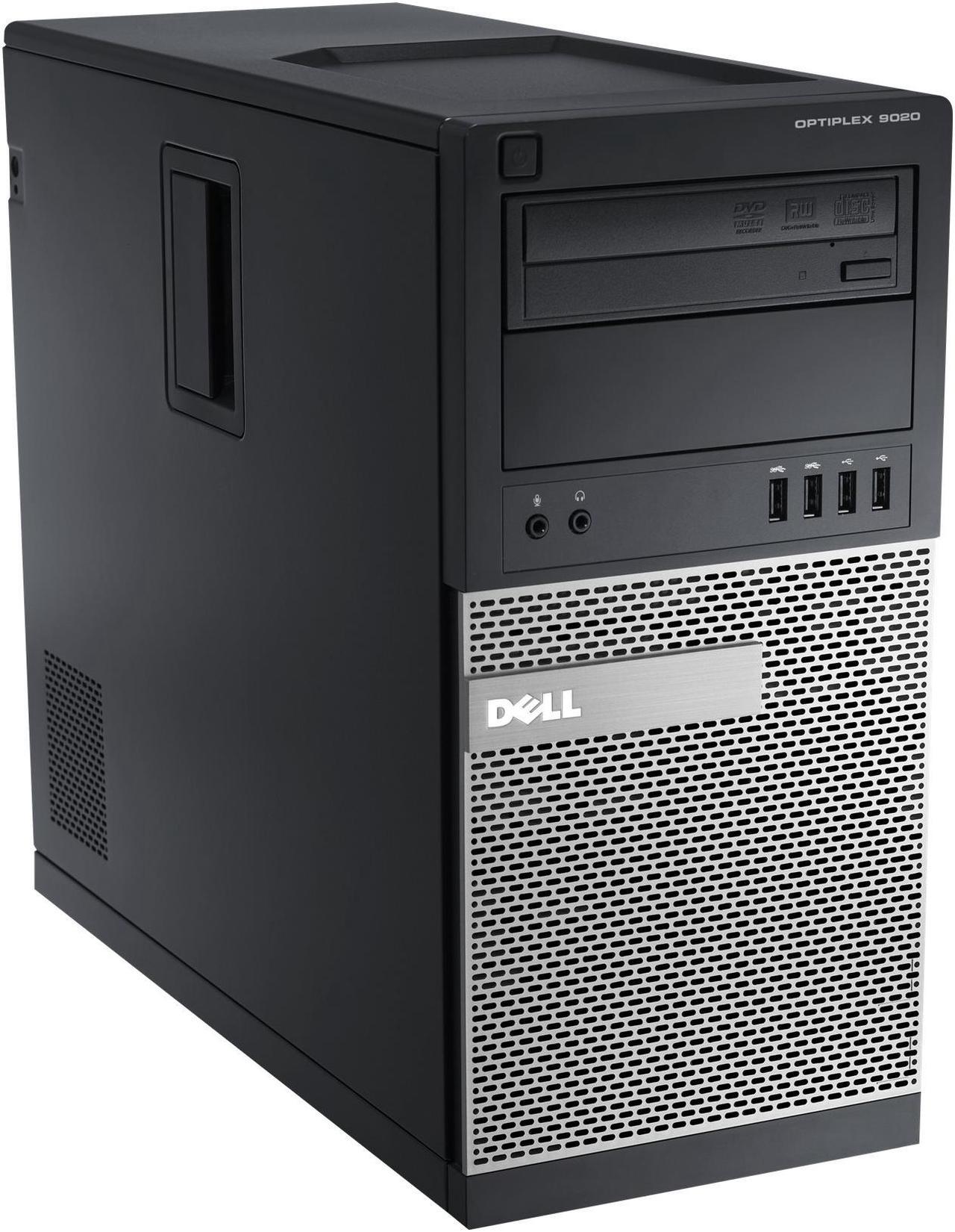 Dell OptiPlex 9020 Tower 4th Gen Intel Core i7-4770 3.4GHz 8 GB RAM 128 GB SSD + 1TB HD DVD-RW Windows 10 Professional 64-Bit