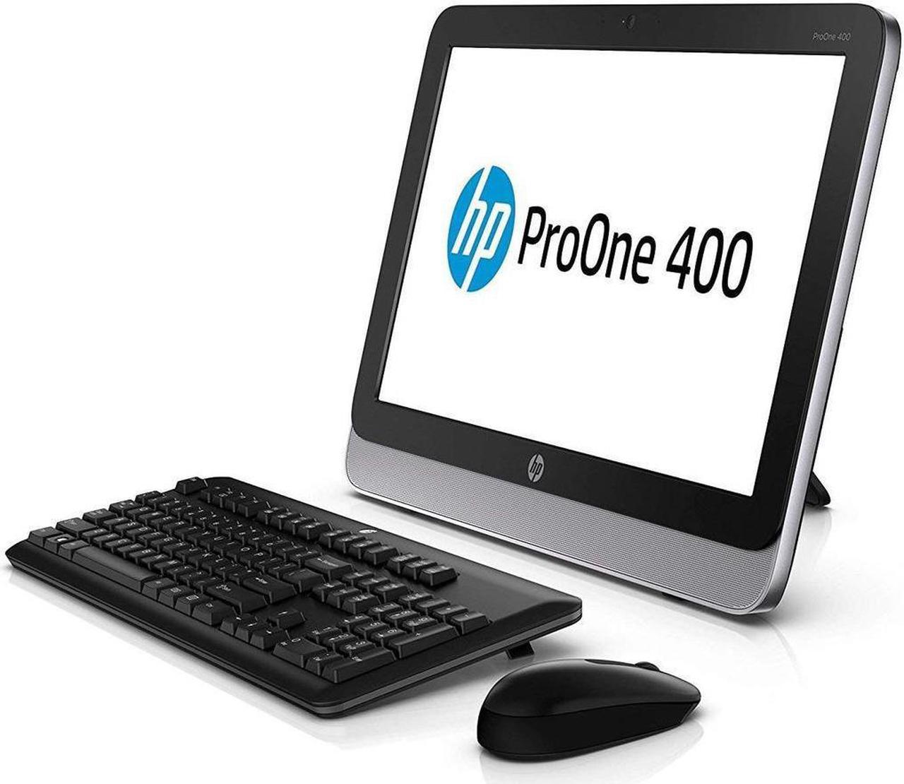 HP ProOne 400 G1 All-in-One LED 19.5" 1600 x 900 (HD+) Resolution - 4th Gen Intel Core i5-4570T 2.9 GHz 8GB DDR3 RAM 500 HDD DVD-RW Webcam Windows 10 Pro 64-Bit