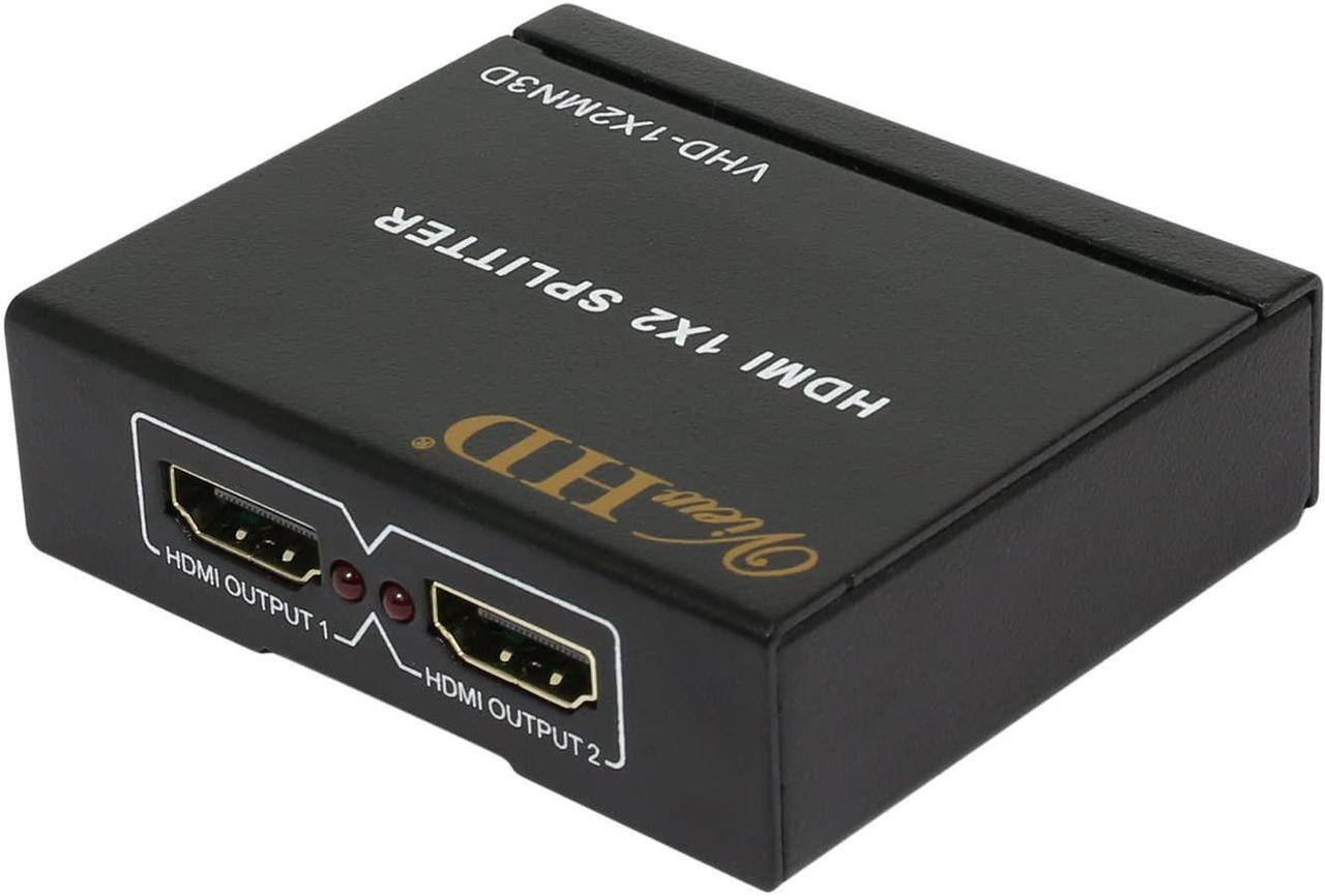 Main image of 2 Port 1x2 Powered HDMI 1 in 2 Out Mini Splitter for 1080P & 3D | Model: VHD-1X2MN3D