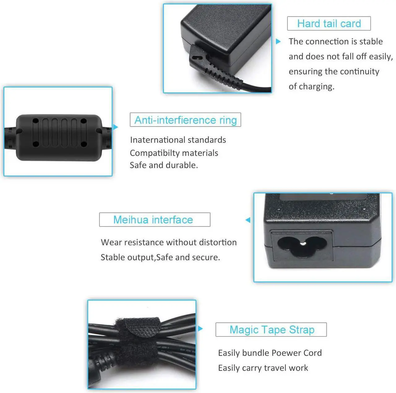 Alt view image 4 of 6 - 65W AC Adapter Laptop Charger for IBM Lenovo IdeaPad Z560 Z570 Z575 Z565 U310 U400 U410 U510 V570 G580 M30-70 B560 B570-1068B3U,CPA-A065 PA-1650-56LC ADP-65KH B PA-1650-37LC Power Supply Cord