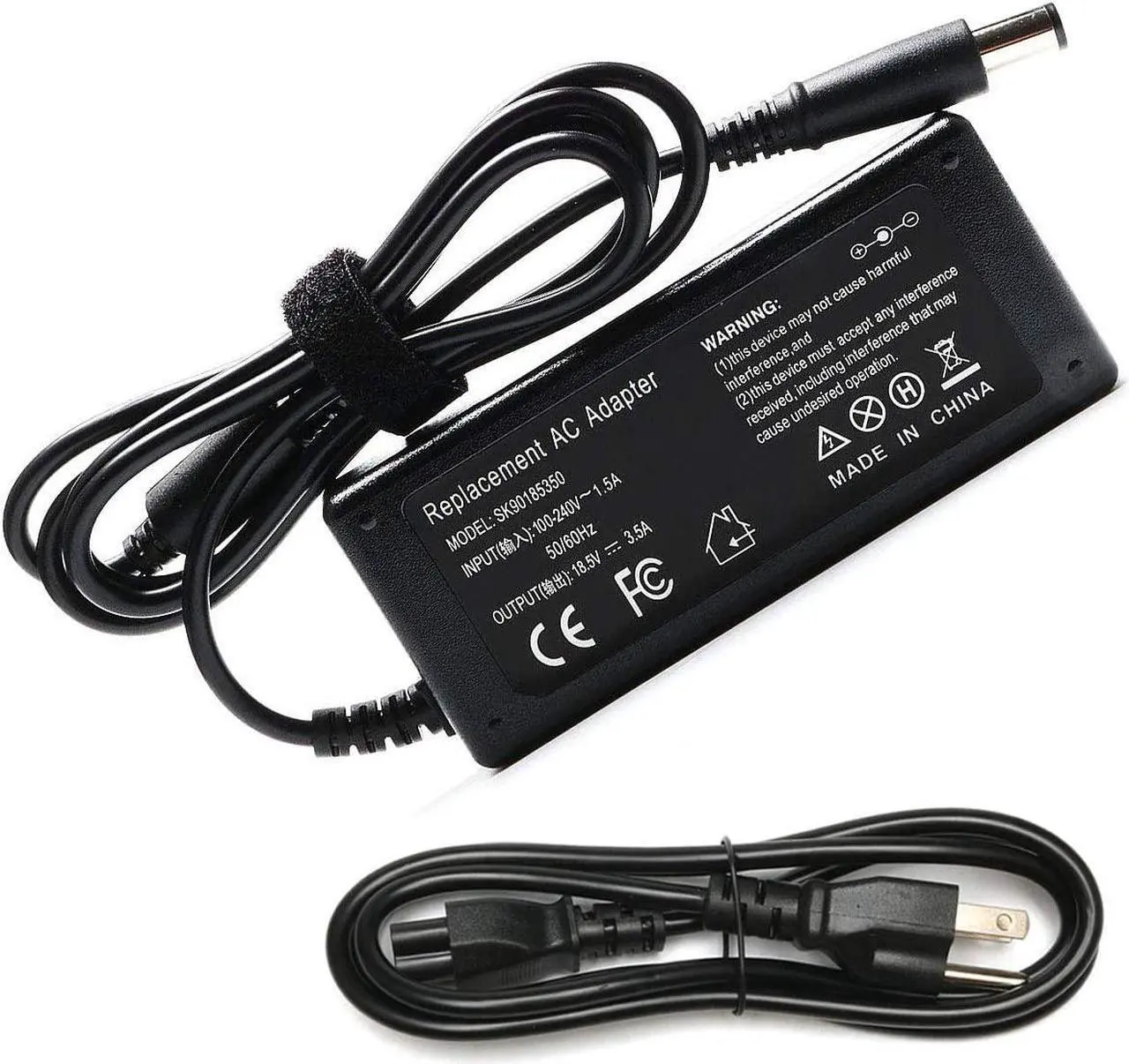 Main image of 65W AC Adapter Laptop Charger for HP Elitebook 840 G1 G2 Revolve 810 G1 G2 850 Probook 640 650 655 440 450 G1 HP Notebook 2000 2000-2d60dx 2000-2d19wm 2000-369wm 2000-329wm PC Power Supply Cord Plug