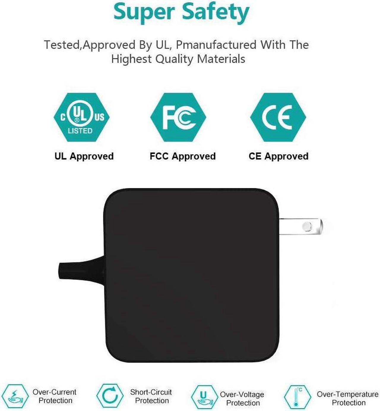 Alt view image 2 of 5 - 45W-Laptop-Charger Fit for Lenovo-Ideapad-Model-ADL45WCC PA-1450-55LL ADP-45DW B ADL45WCH ADL45WCG PA-1450-55LZ AC Power Adapter Supply Cord