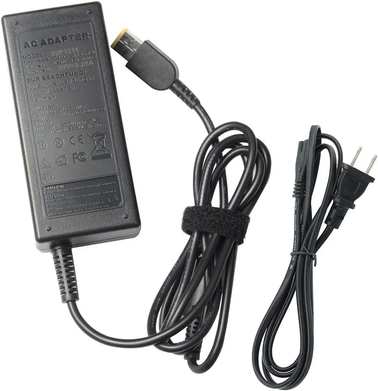 Main image of Futurebatt 65W AC Adapter Charger Power Supply for Lenovo ThinkPad S431 T431S T440 T440S T450 T450s W550s X1 Carbon; IdeaPad Yoga 2 Pro 11 11e 13; Flex 2 3 11 15 15D 14 10; Chromebook N20 N20p X150E