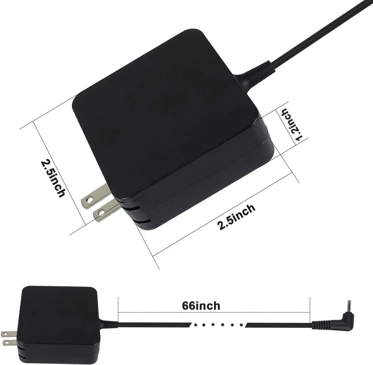 Alt view image 2 of 6 - AC Adapter Charger Power Supply Cord for Samsung Chromebook 3 XE500C13 XE500C13-K03US XE501C13-K01US XE501C13-K02US Laptop P/N:PA-1250-98,BA44-00322A,aa-pa3n40w,AD-2612AUS,PA-1250-96.
