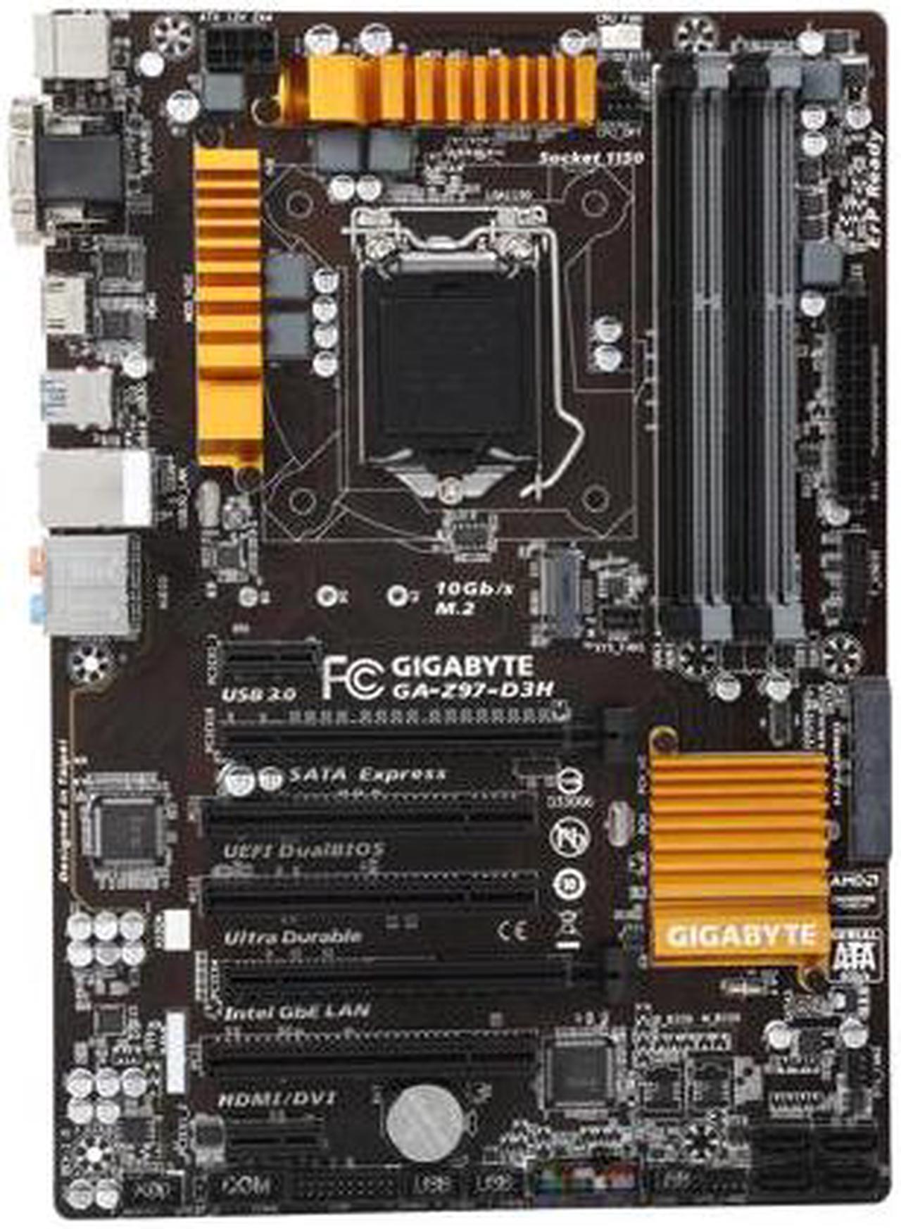 Alt view image 3 of 5 - GIGABYTE GA-Z97-D3H --- LGA 1150 Intel Z97 HDMI SATA 6Gb/s USB 3.0 ATX Intel Motherboard