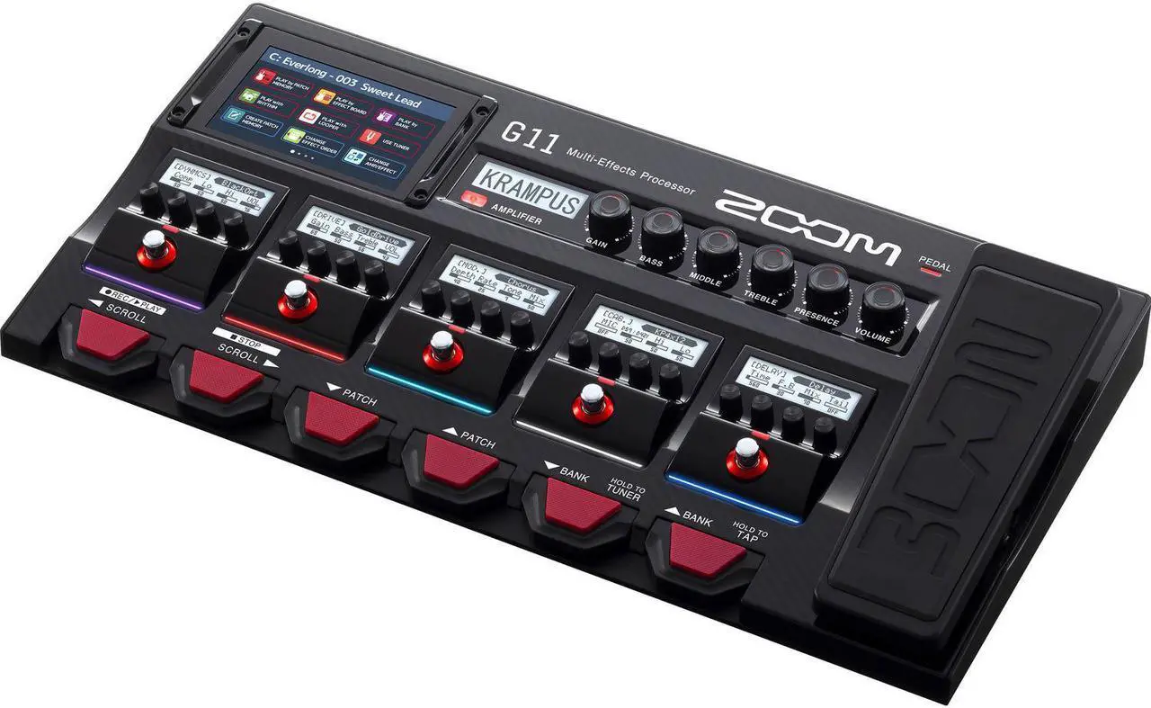 Alt view image 15 of 19 - Zoom G11 Multi-Effects Processor for Electic Guitar
