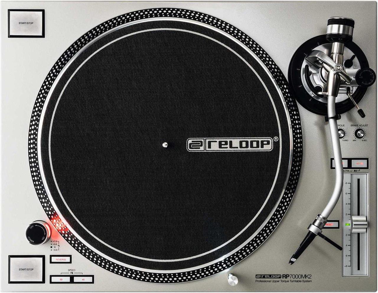 Alt view image 3 of 7 - Reloop RP-7000 MK2 (Silver) Turntable, Harmony Case Bundle