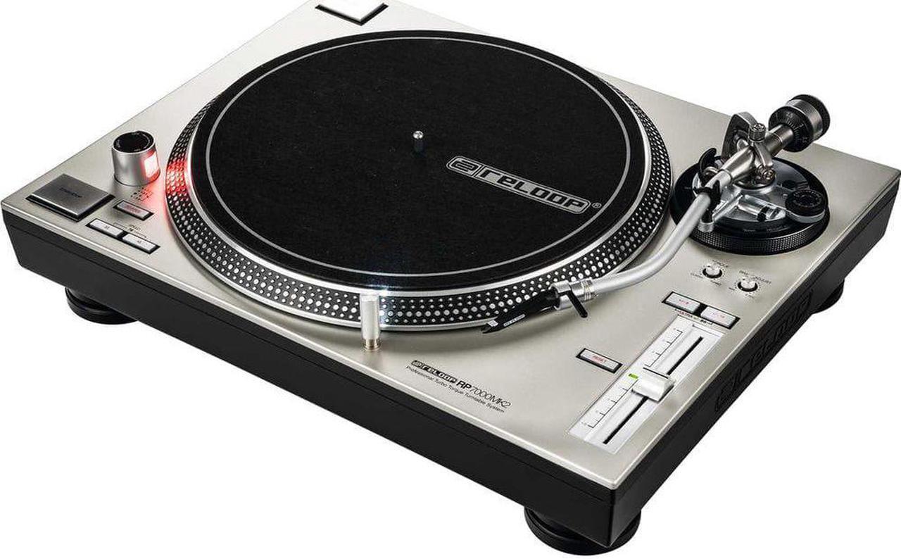 Alt view image 5 of 7 - Reloop RP-7000 MK2 (Silver) Turntable, Harmony Case Bundle