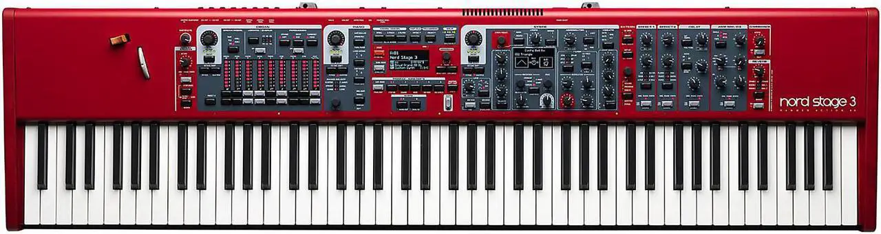 Alt view image 2 of 7 - Nord Stage 3 88 88-Note Weighted Keyboard, Ultimate Support JS-MPS1 Stand, Keyboard Bench, 2x Nektar NX-P, Sustain Pedal (Included), Nektar NP-1 - Furman SS-B6, 4x 1/4 Cable Bundle