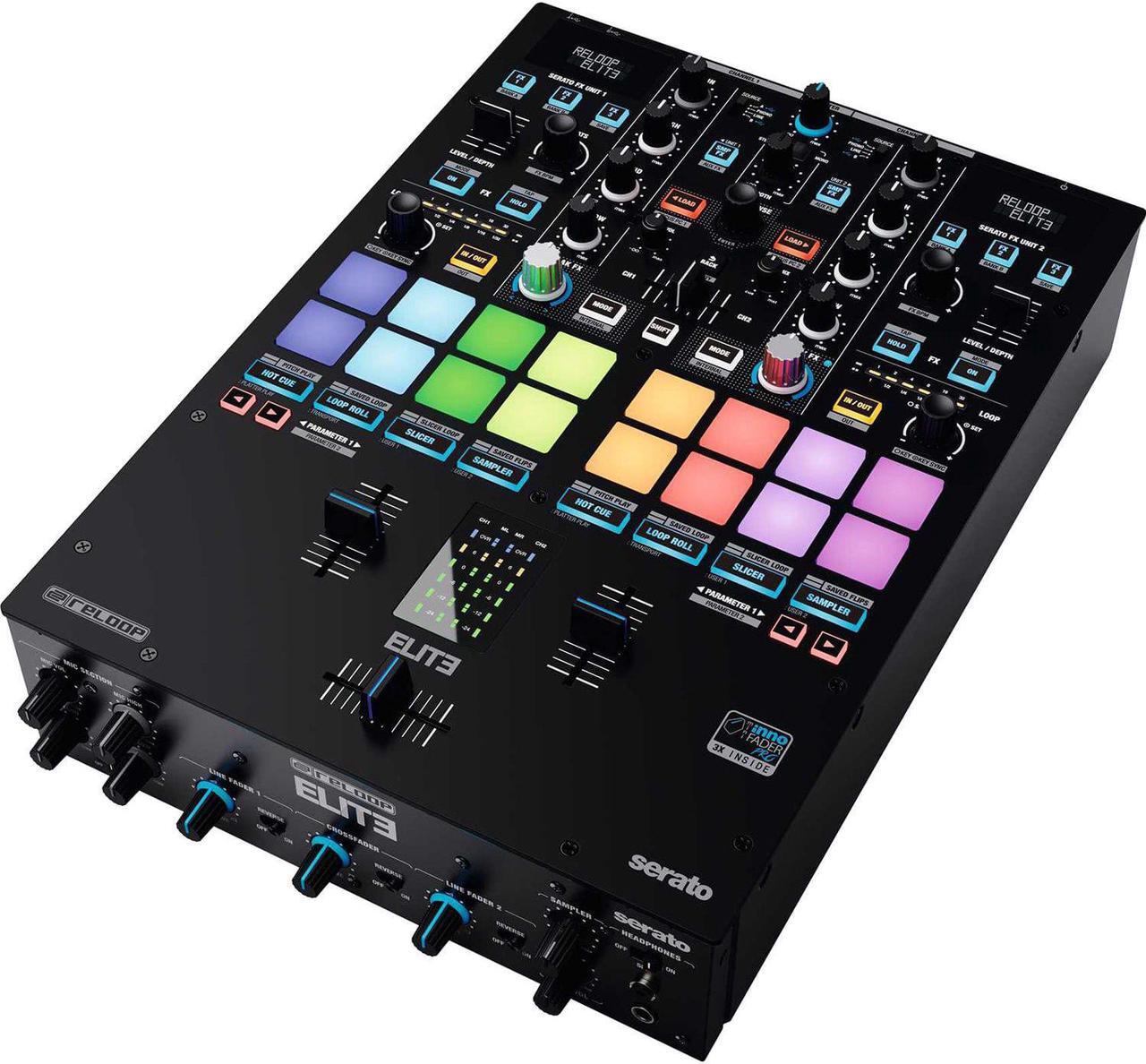 Alt view image 2 of 11 - Reloop ELITE 2-Channel DVS Battle Mixer for Serato DJ Pro